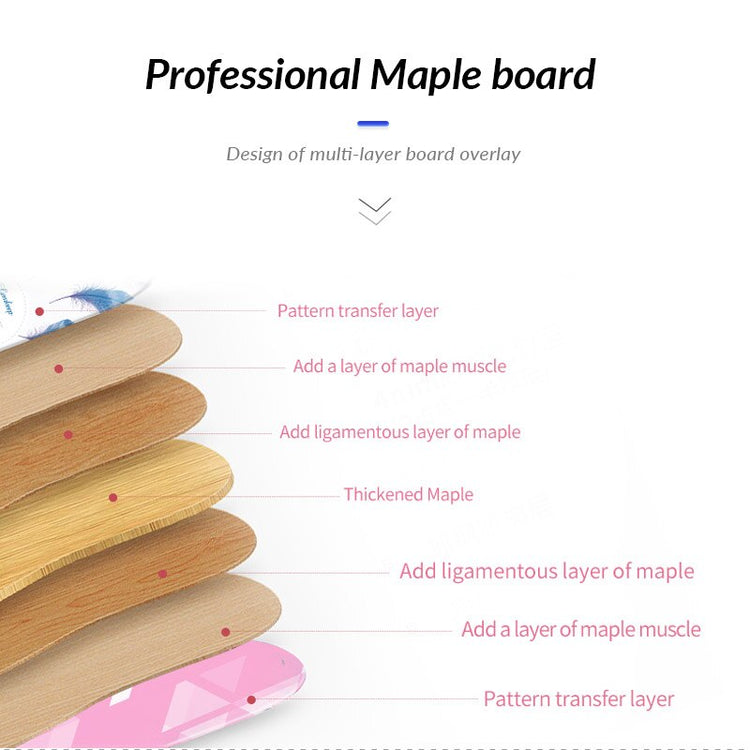 Balerz Beginners Longboard Russian Maple Wood Skateboard