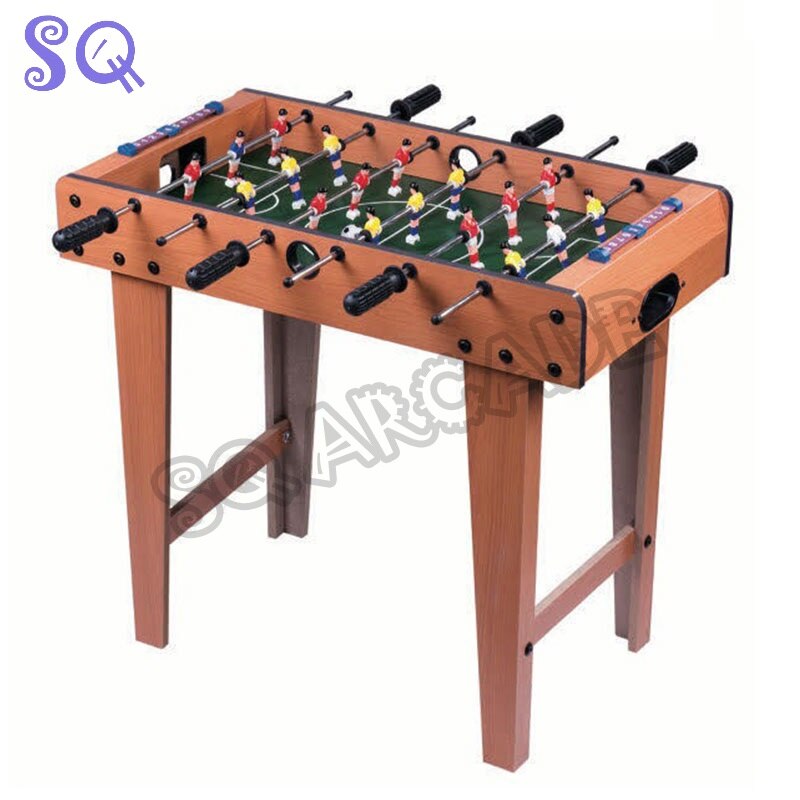 Balerz Football Table Soccer Game Deluxe Standing with Legs 69x62x37cm Wooden Frame 6 Rows Foosball Family Fun Party Gift Gaming Table