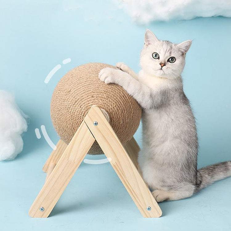 Balerz Balerz Cat Scratching Toy Ball Kitten Sisal Rope Ball Board Grinding Paws Toys