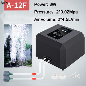 Balerz 8/12W Air Oxygen Pump For Aquarium AC/DC Rechargeable 120 Hours Oxygen Supply For Aquarium Fish Tank Accessories