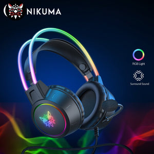 Balerz ONIKUMA X15 Pro Over-Ear Gaming Headset Wired Noise Cancelling Rgb Light