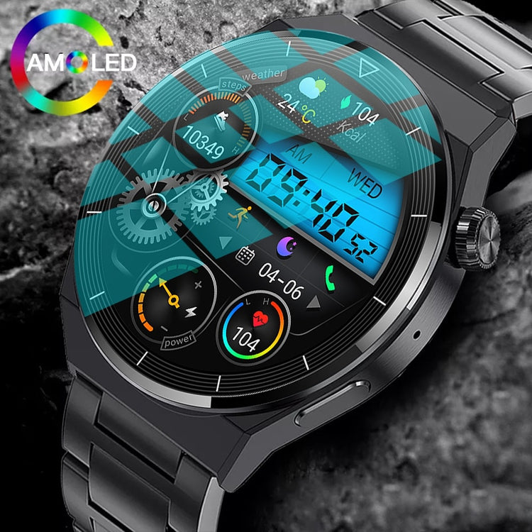 Balerz For Huawei Xiaomi NFC Smart Watch Men GT3 Pro AMOLED 390*390 HD Screen Heart Rate Bluetooth Call IP68 Waterproof SmartWatch 2023