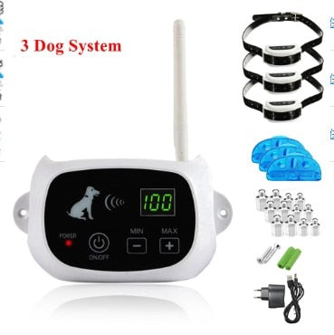 Balerz 500m Waterproof Wireless Dog Fence Pet Containment System Electric Dog Training Collar Electronic Pet Fence Safety Pet Products