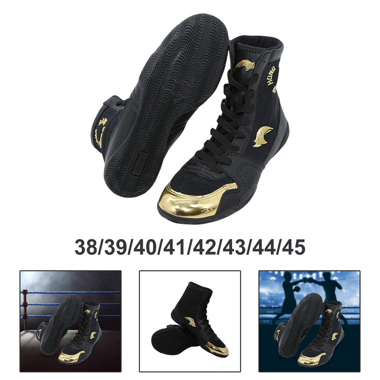 Balerz Boxing Shoes Wrestling Boots Unisex Breathable Trainers Fight Footwear MMA Fighting Taekwondo Equipment Accessories