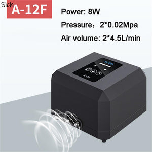 Balerz 8/12W Air Oxygen Pump For Aquarium AC/DC Rechargeable 120 Hours Oxygen Supply For Aquarium Fish Tank Accessories