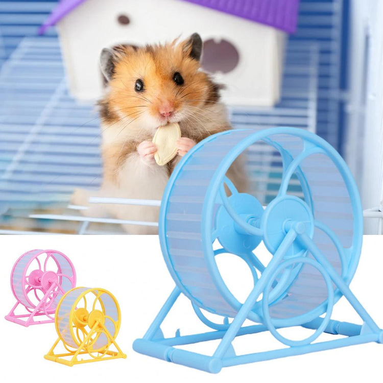 Balerz Hamster Jogging Running Wheel Pets Thickened Sport Toy with Holder Small Animals Rotatory Toys Exercises Pet Supplies