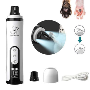 Balerz Electric Pet Nail Grinder With LED Light Cat Dogs Nail Clippers USB Rechargeable Paws Nail Cutter Pet Grooming Trimmer Supplies