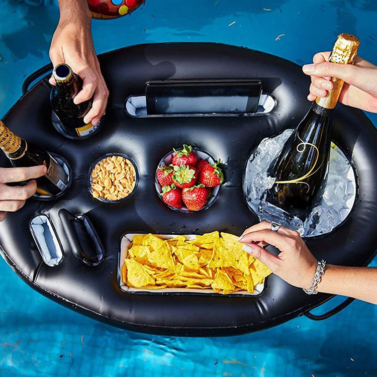 Balerz Floating Drinks Holder Pool Beach Party Snacks Beverage Holder Tray Floating Pool Drinks Stand Outdoor Swimming Pool Accessories