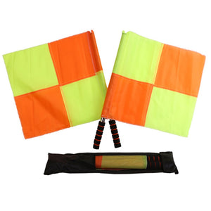 Balerz 1 Pair Soccer Linesman Flag for Sports Match Football Referee Equipment