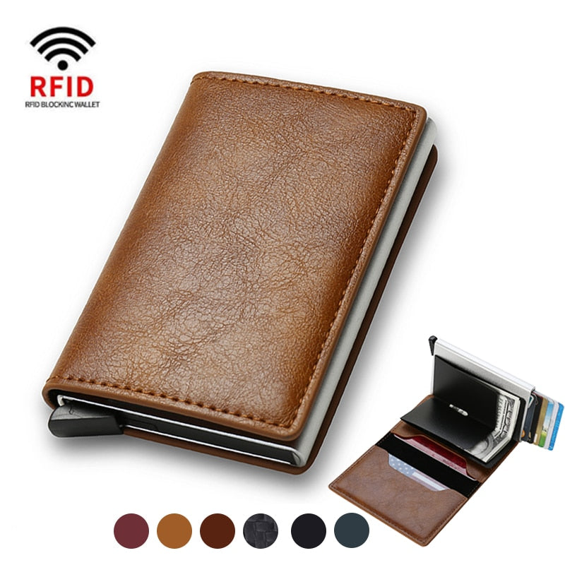 Balerz RFID Blocking Auto Credit Card Holder Leather Wallet
