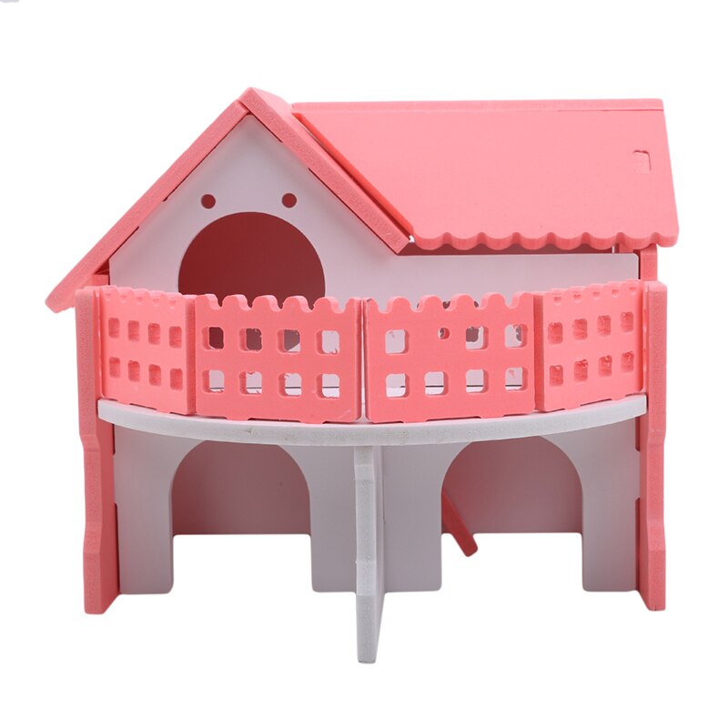 Balerz Hamster House Cute Hamster Exercise Toy with Ladder Slide small pet toy Hamster Hideout for Guinea Pig Hamster Cage Accessories