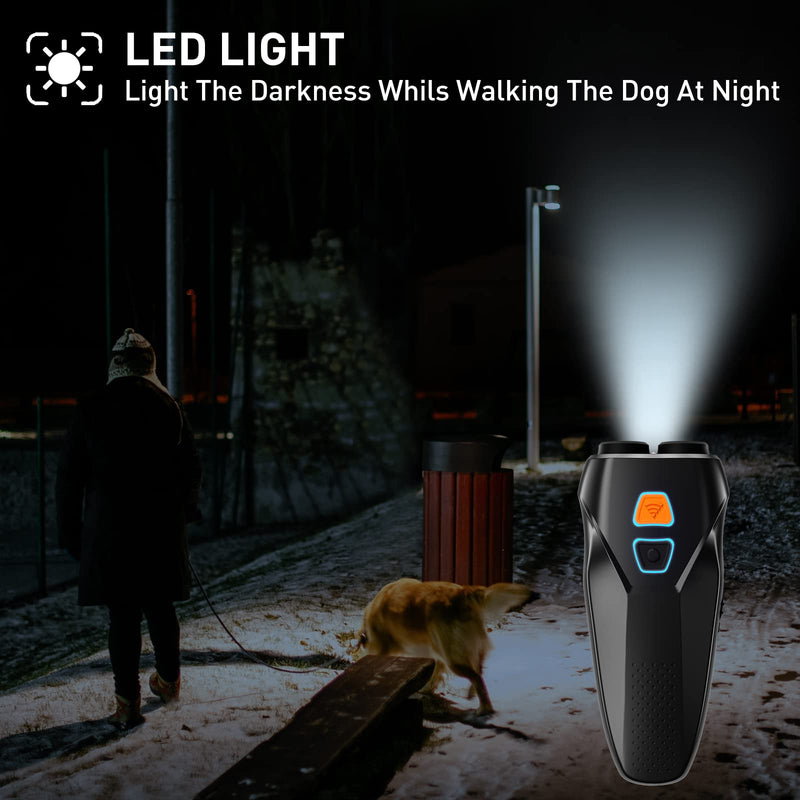 Balerz Dog Repeller Anti Barking Stop Bark Training Device LED Ultrasonic Dog Training Repellents with Flashing Light Expulsion Dog