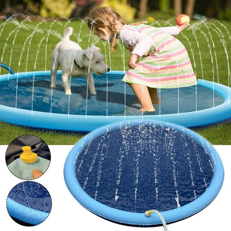 Balerz Balerz Inflatable Swimming Pool Water Spray Pad for Pets