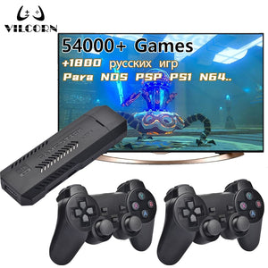 Balerz GSPRO Video Game Console 4K HD TV Game Stick Retro Portable Gaming 50 Emulators For NDS PSP PS1 N64