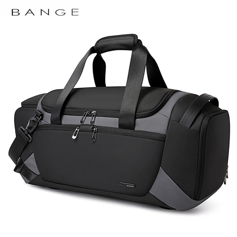 Balerz BANGE Men Gym Bags Waterproof Duffle Bag Dry Wet Separation Travel Bag